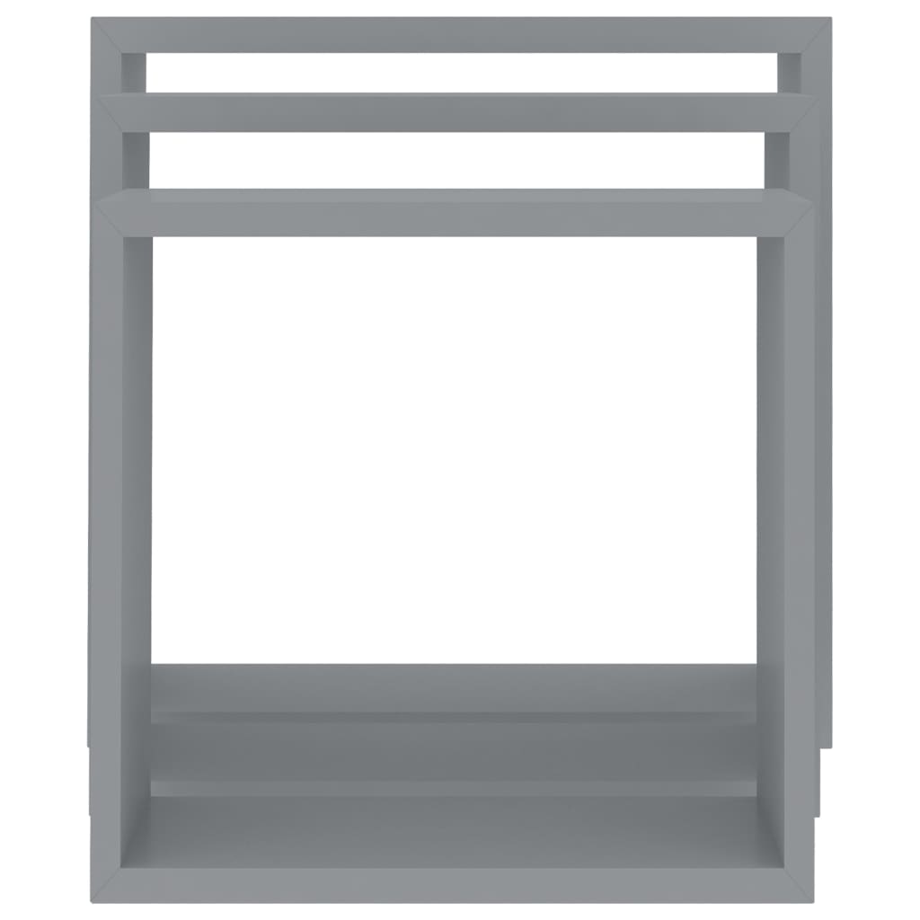 vidaXL Rafturi cub de perete, 3 buc., gri, MDF vidaXL Rafturi cub de perete, 3 buc., gri, MDF