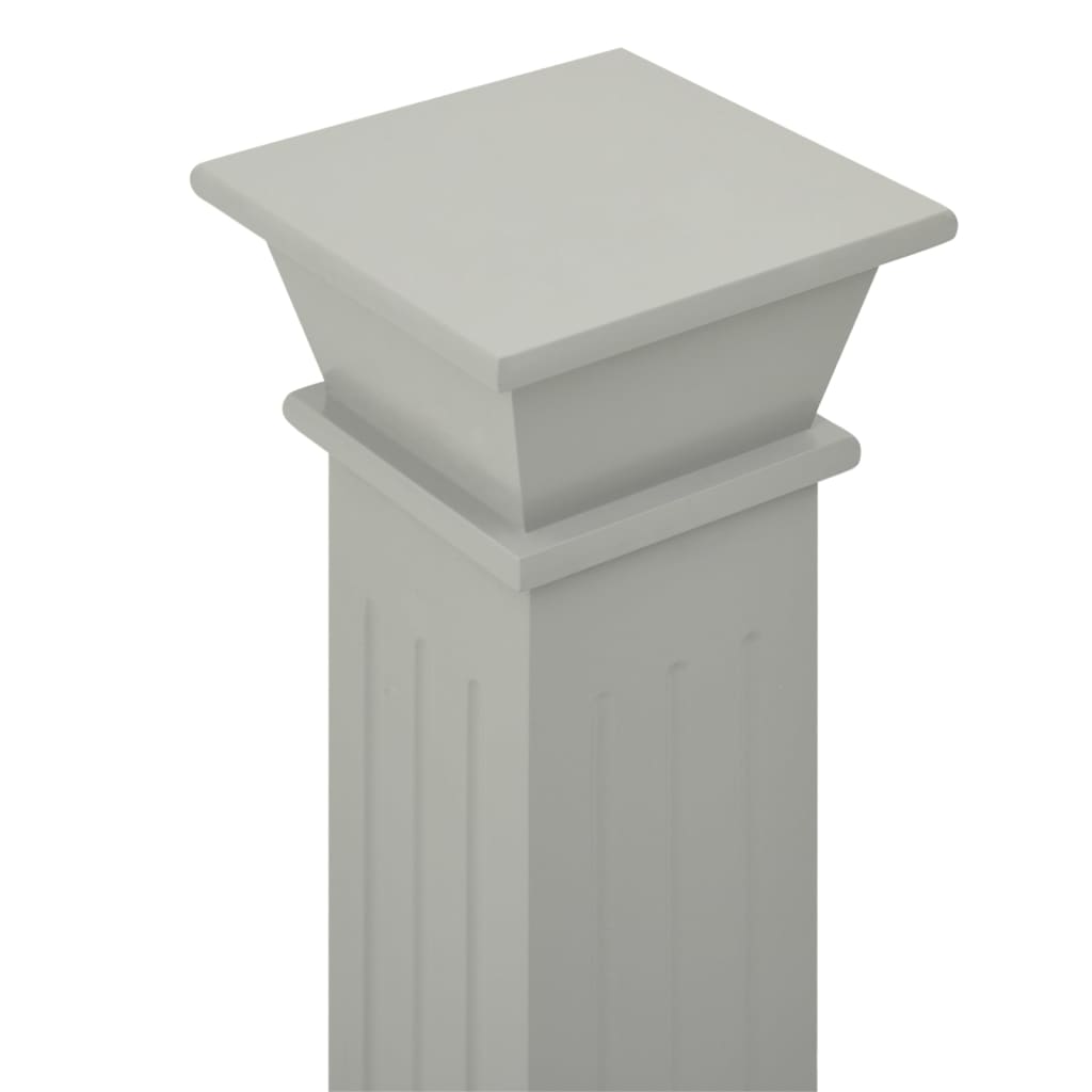 vidaXL Suport de plante clasic formă stâlp pătrat gri 17x17x66 cm MDF vidaXL Suport de plante clasic formă stâlp pătrat gri 17x17x66 cm MDF