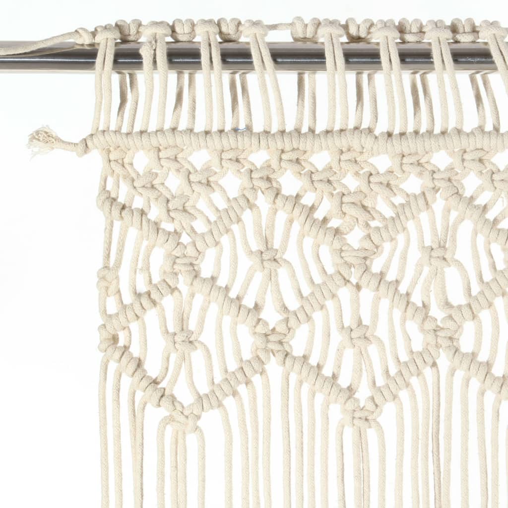 vidaXL Perdea macrame, 140 x 240 cm, bumbac