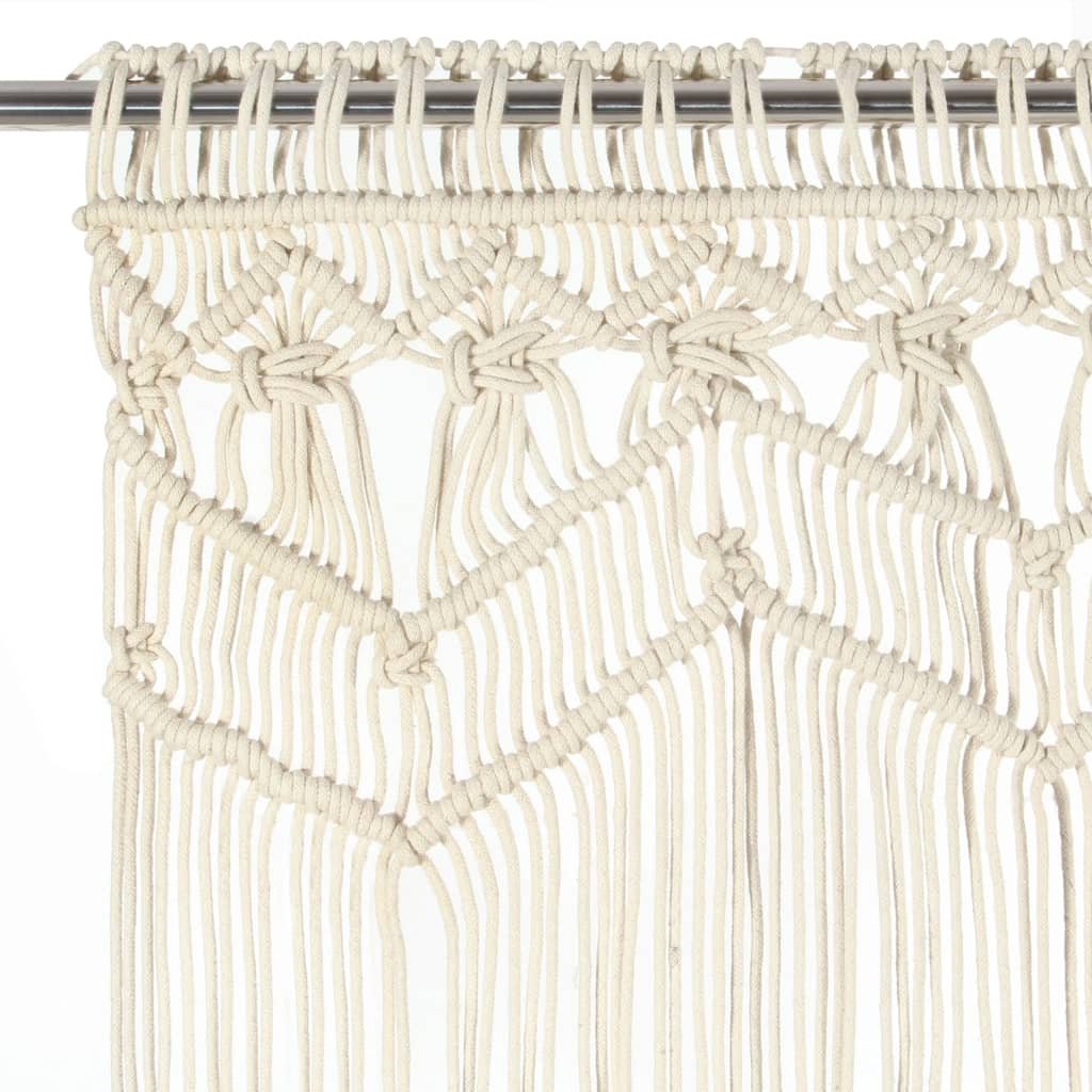 vidaXL Perdea macrame, 140 x 240 cm, bumbac vidaXL Perdea macrame, 140 x 240 cm, bumbac