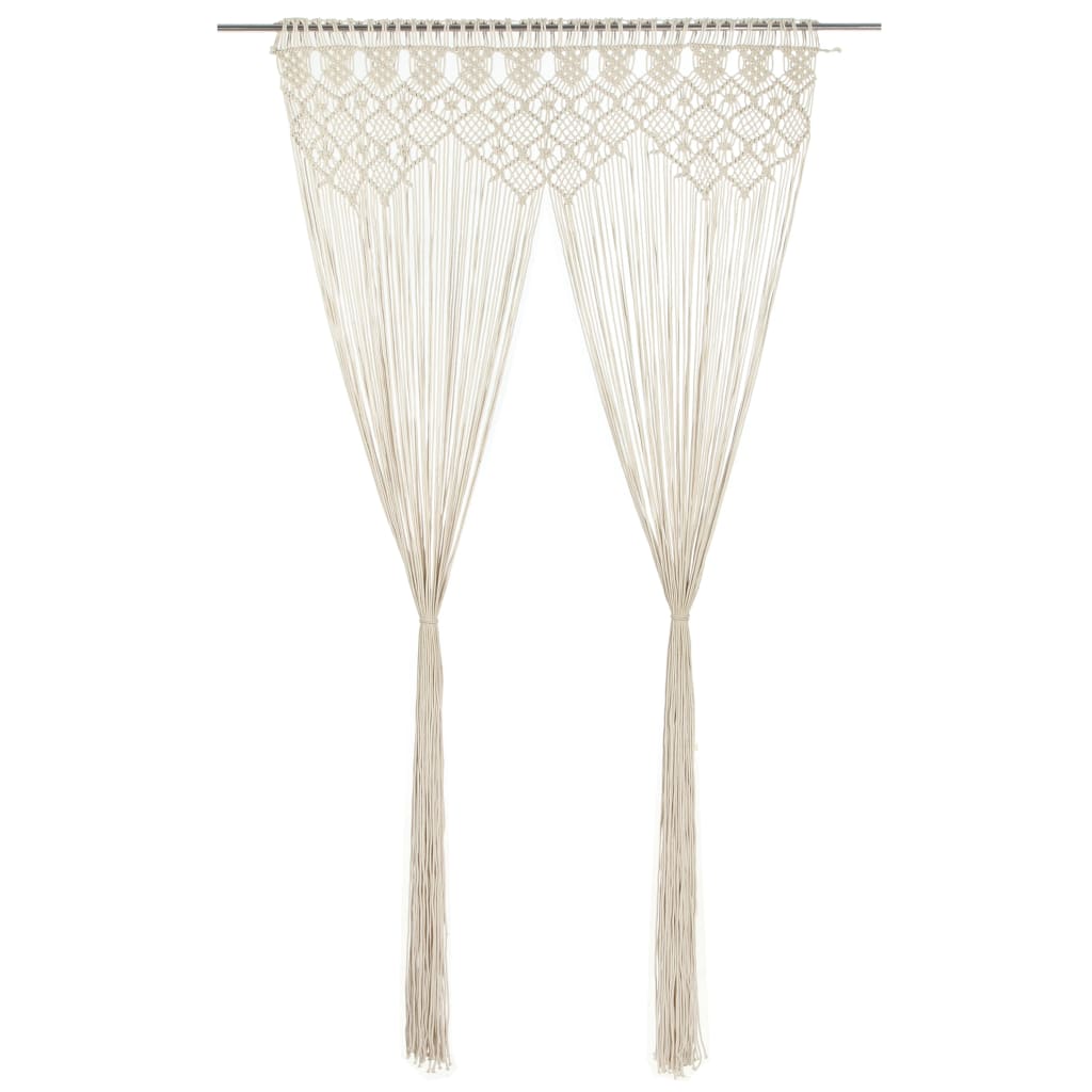 vidaXL Perdea macrame, 140 x 240 cm, bumbac vidaXL Perdea macrame, 140 x 240 cm, bumbac