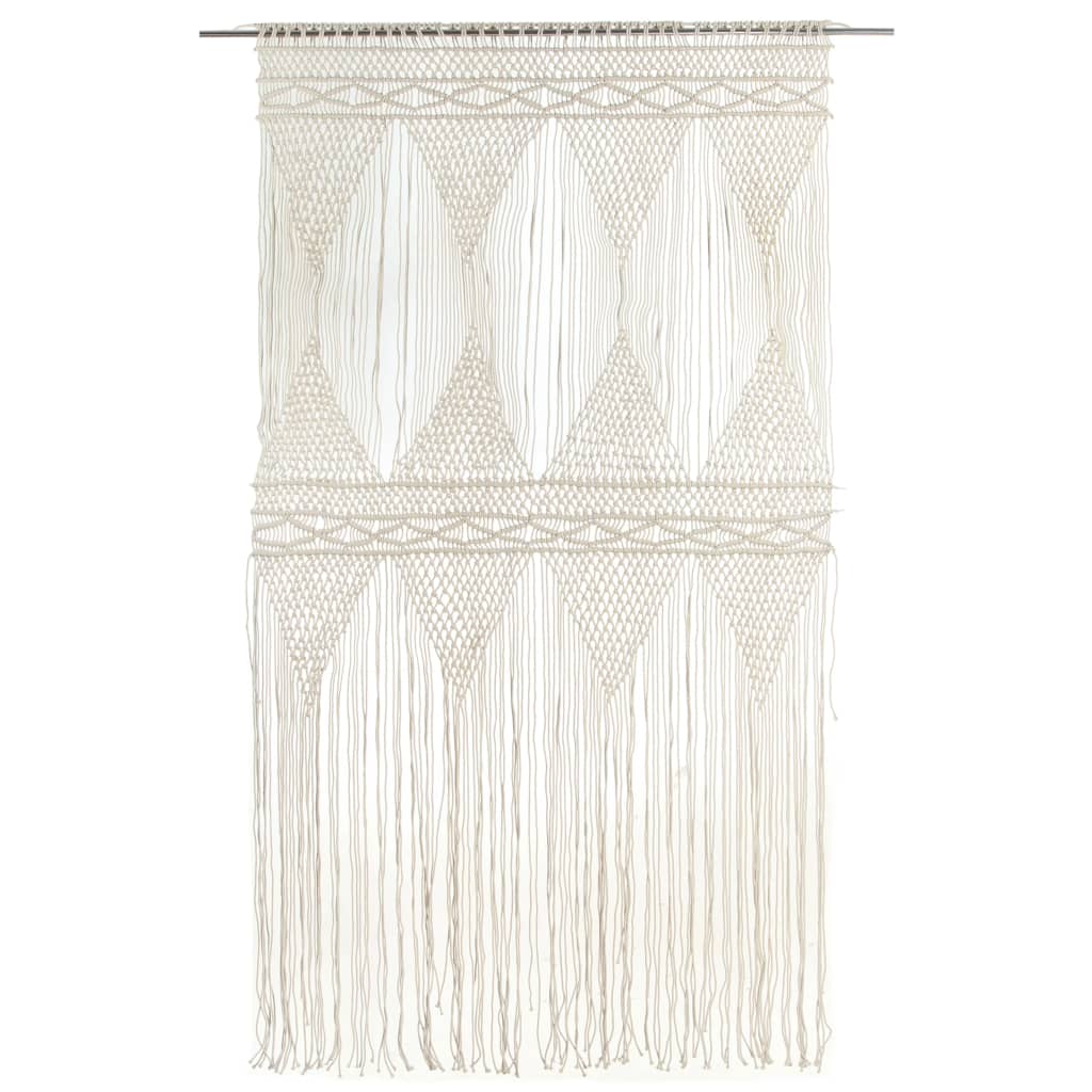 vidaXL Perdea macrame, 140 x 240 cm, bumbac vidaXL Perdea macrame, 140 x 240 cm, bumbac