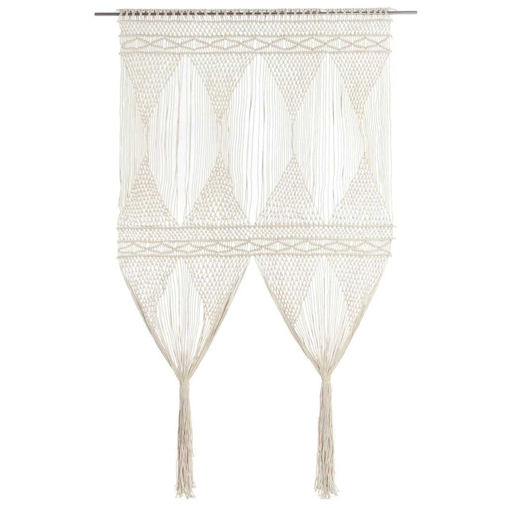 vidaXL Perdea macrame, 140 x 240 cm, bumbac vidaXL Perdea macrame, 140 x 240 cm, bumbac