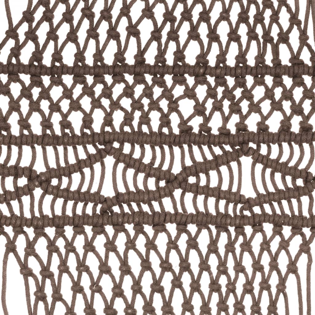 vidaXL Perdea macrame, gri taupe,140 x 240 cm, bumbac vidaXL Perdea macrame, gri taupe,140 x 240 cm, bumbac