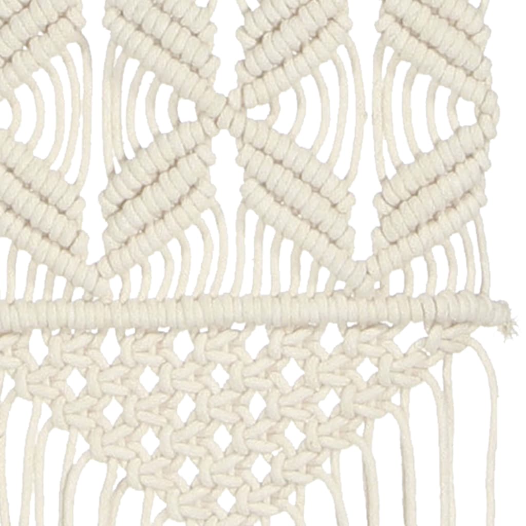 vidaXL Cuier de perete macrame, 40x80, bumbac vidaXL Cuier de perete macrame, 40x80, bumbac