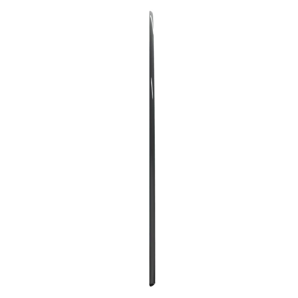 vidaXL Placă de sticlă pentru șemineu, semi-rotundă, 1000x500 mm vidaXL Placă de sticlă pentru șemineu, semi-rotundă, 1000x500 mm