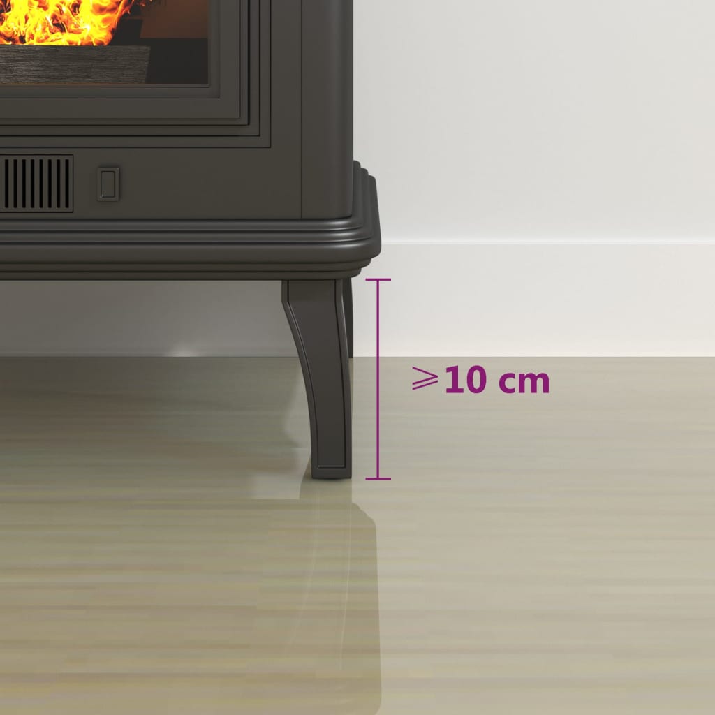 vidaXL Placă de sticlă pentru șemineu, semi-rotundă, 1000x600 mm vidaXL Placă de sticlă pentru șemineu, semi-rotundă, 1000x600 mm