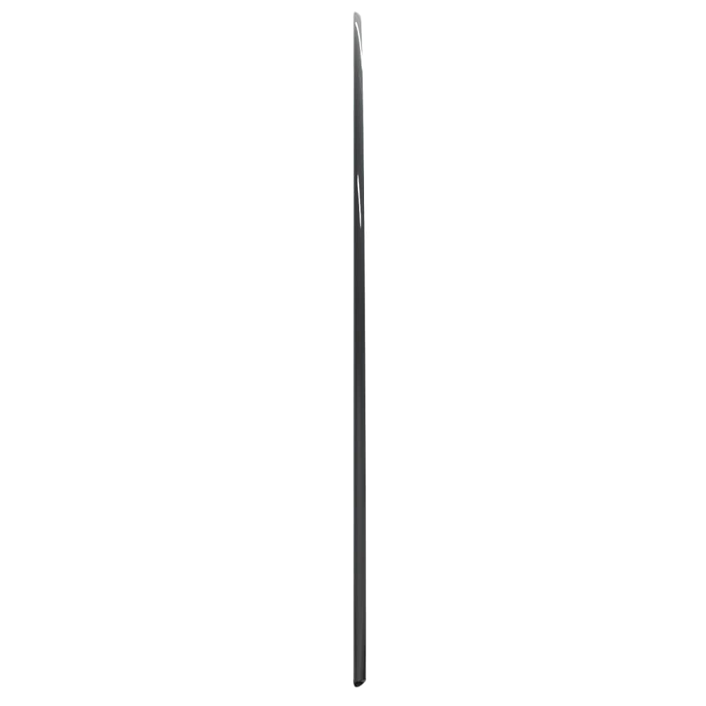 vidaXL Placă de sticlă pentru șemineu, semi-rotundă, 1200x600 mm vidaXL Placă de sticlă pentru șemineu, semi-rotundă, 1200x600 mm