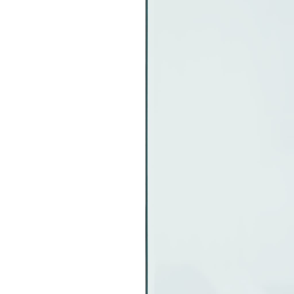 vidaXL Placă de sticlă pentru șemineu, dreptunghiulară, 80x60 cm