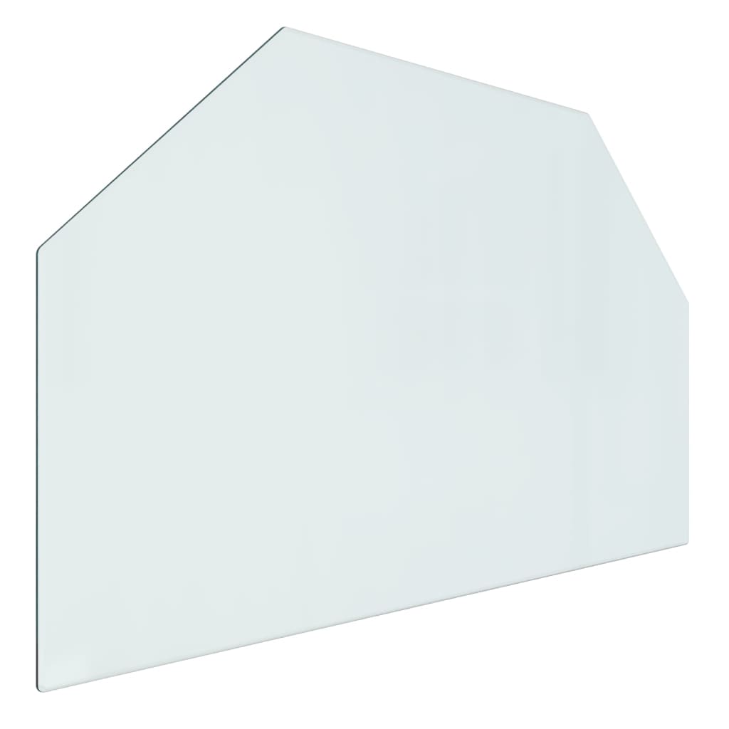 vidaXL Placă de sticlă pentru șemineu, hexagonală, 80x50 cm vidaXL Placă de sticlă pentru șemineu, hexagonală, 80x50 cm