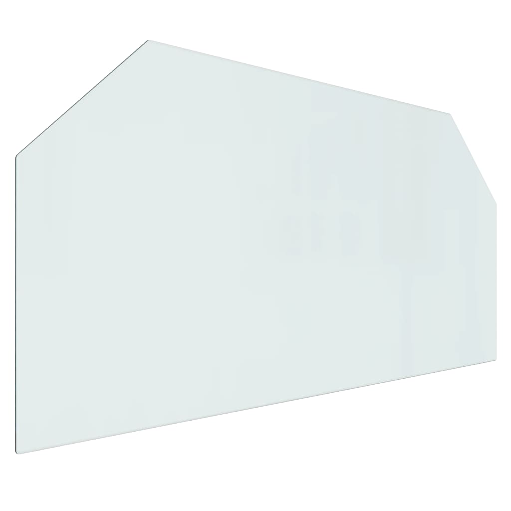 vidaXL Placă de sticlă pentru șemineu, hexagonală, 120x60 cm vidaXL Placă de sticlă pentru șemineu, hexagonală, 120x60 cm