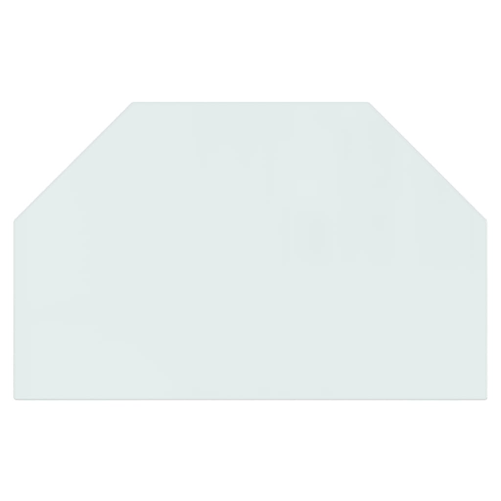 vidaXL Placă de sticlă pentru șemineu, hexagonală, 80x50 cm vidaXL Placă de sticlă pentru șemineu, hexagonală, 80x50 cm