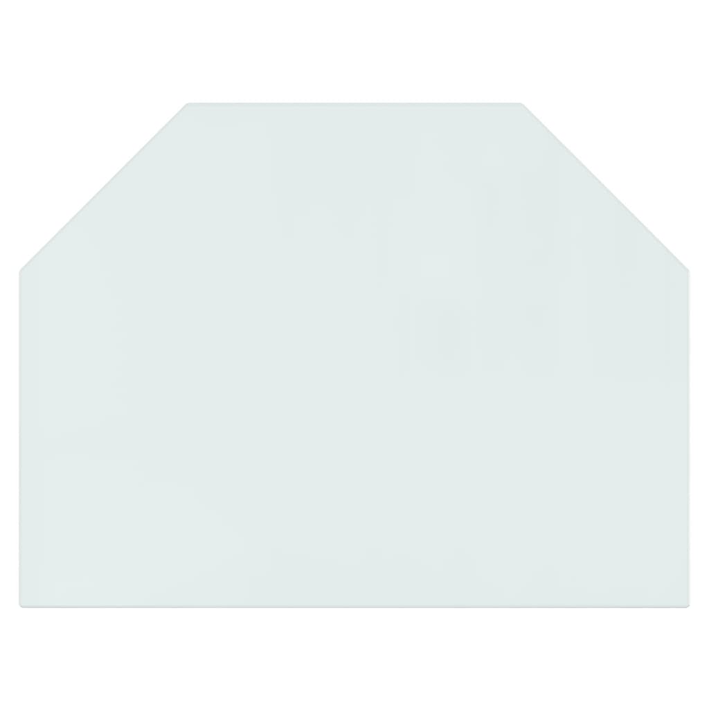vidaXL Placă de sticlă pentru șemineu, hexagonală, 80x60 cm vidaXL Placă de sticlă pentru șemineu, hexagonală, 80x60 cm