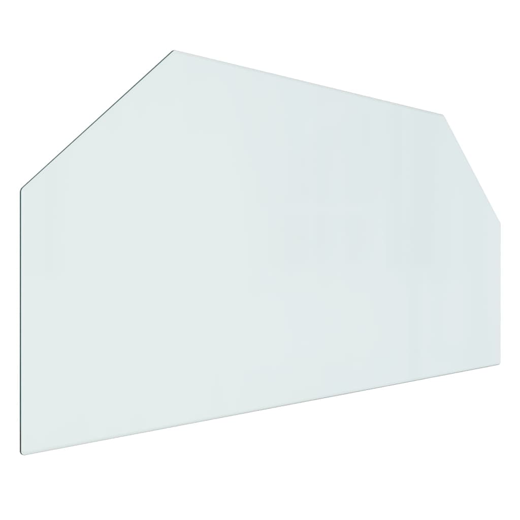 vidaXL Placă de sticlă pentru șemineu, hexagonală, 100x50 cm vidaXL Placă de sticlă pentru șemineu, hexagonală, 100x50 cm