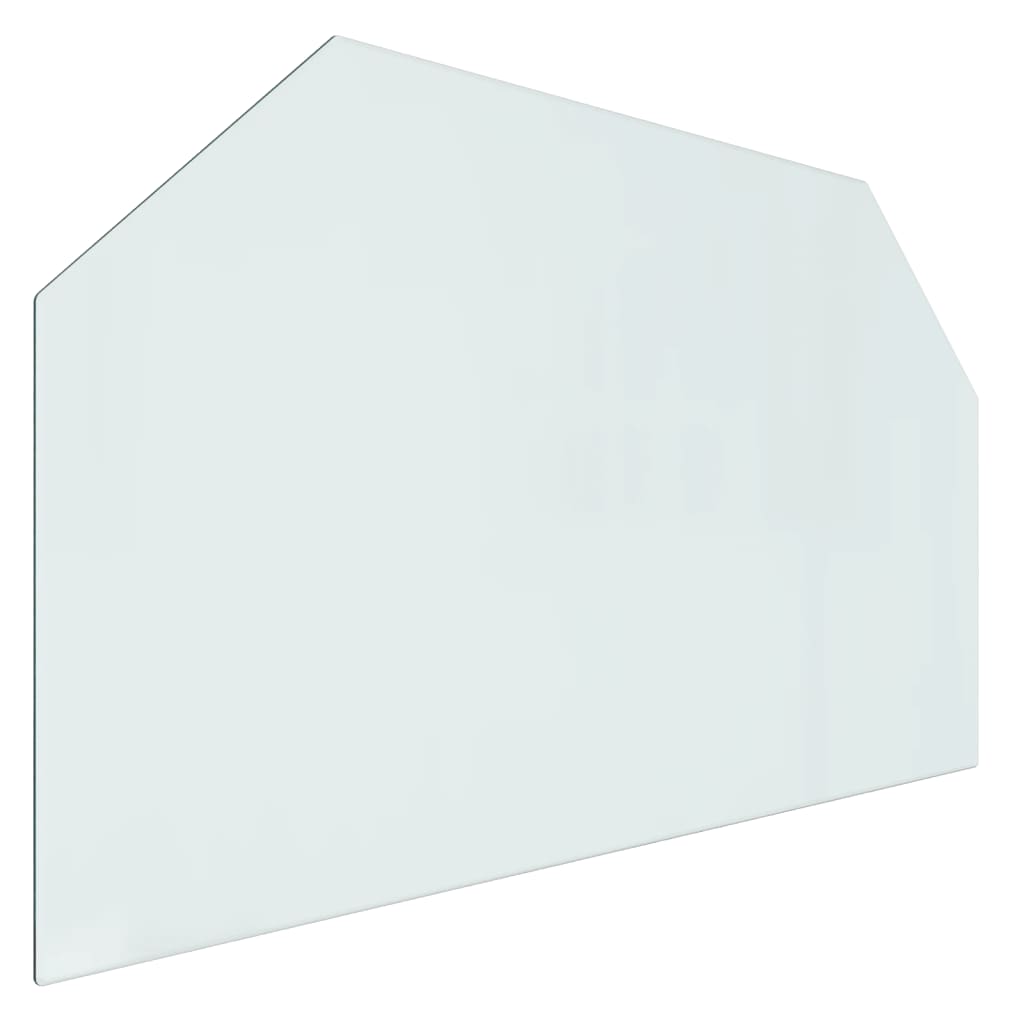 vidaXL Placă de sticlă pentru șemineu, hexagonală, 100x60 cm vidaXL Placă de sticlă pentru șemineu, hexagonală, 100x60 cm
