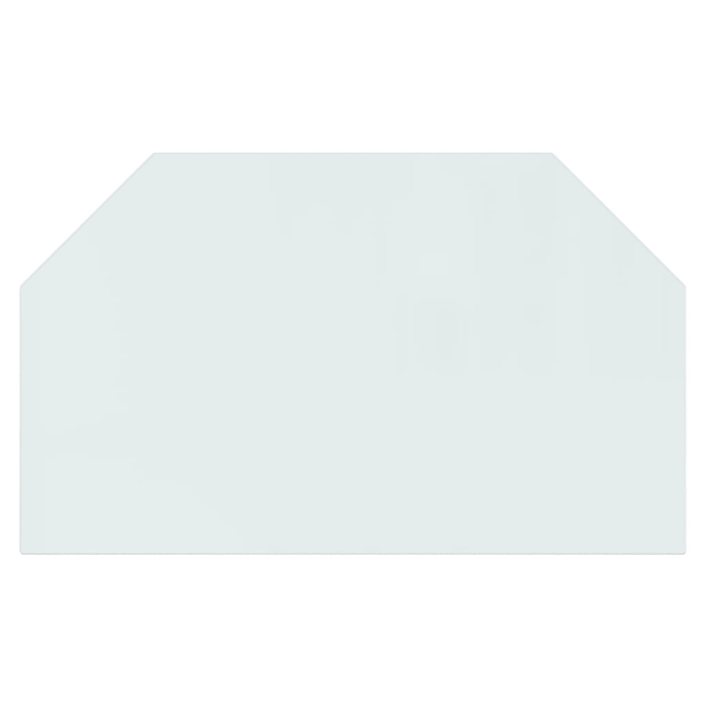 vidaXL Placă de sticlă pentru șemineu, hexagonală, 100x60 cm vidaXL Placă de sticlă pentru șemineu, hexagonală, 100x60 cm