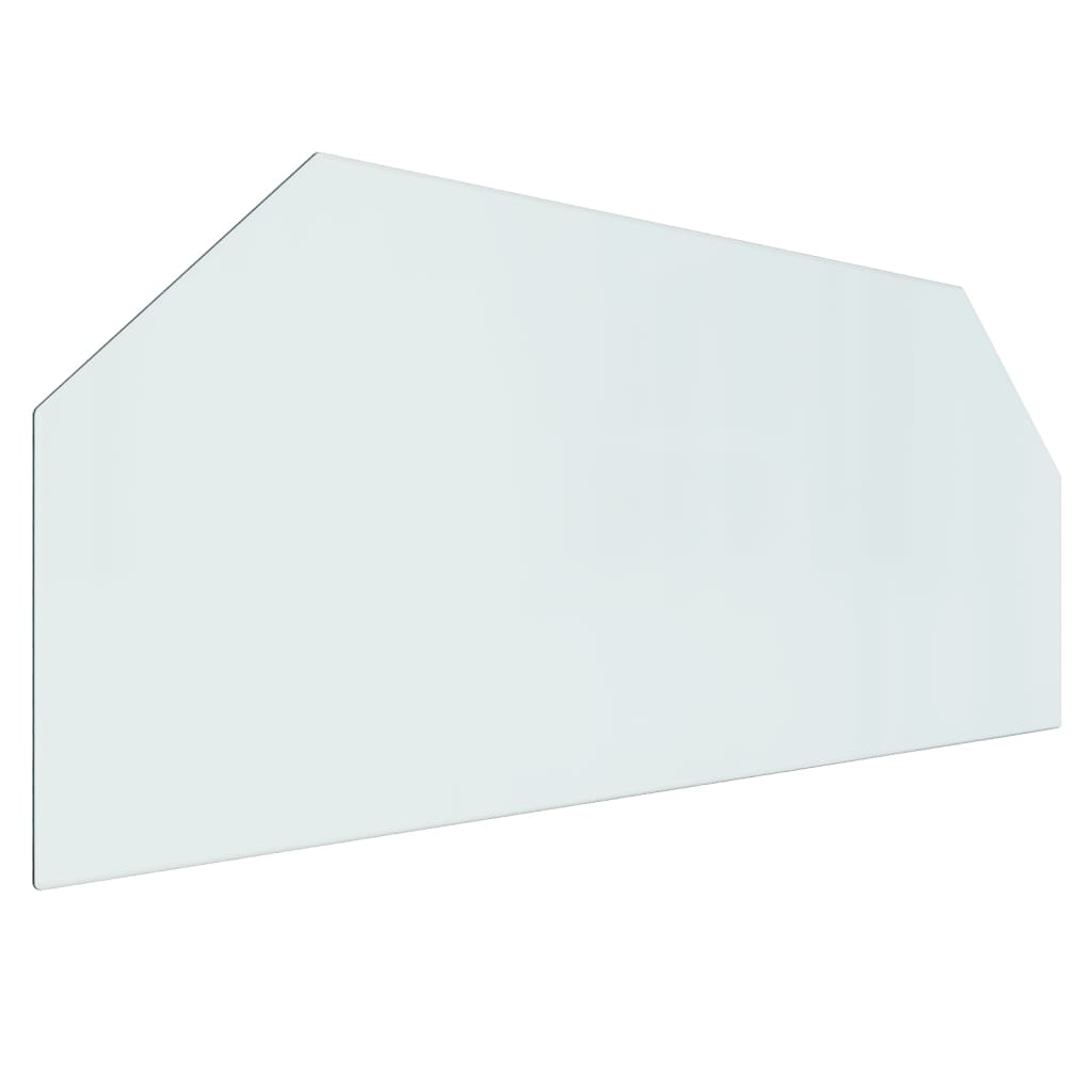 vidaXL Placă de sticlă pentru șemineu, hexagonală, 120x50 cm vidaXL Placă de sticlă pentru șemineu, hexagonală, 120x50 cm