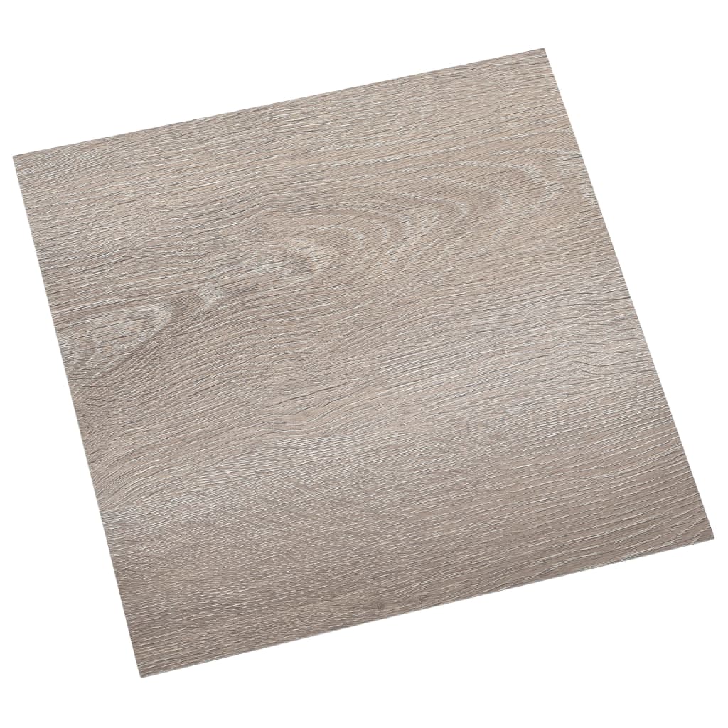 vidaXL Plăci de pardoseală autoadezive 55 buc. gri taupe PVC 5,11 m²