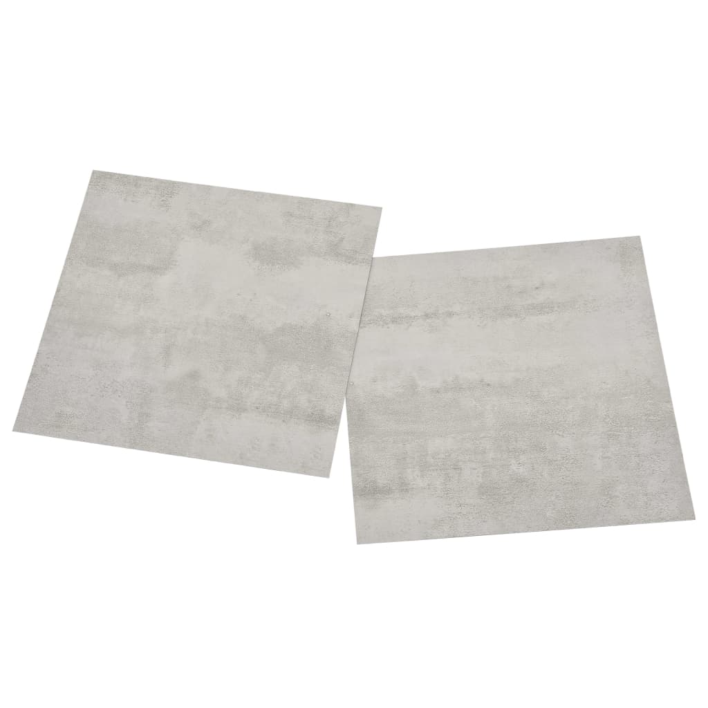 vidaXL Plăci pardoseală autoadezive 55 buc. gri deschis PVC 5,11 m² vidaXL Plăci pardoseală autoadezive 55 buc. gri deschis PVC 5,11 m²