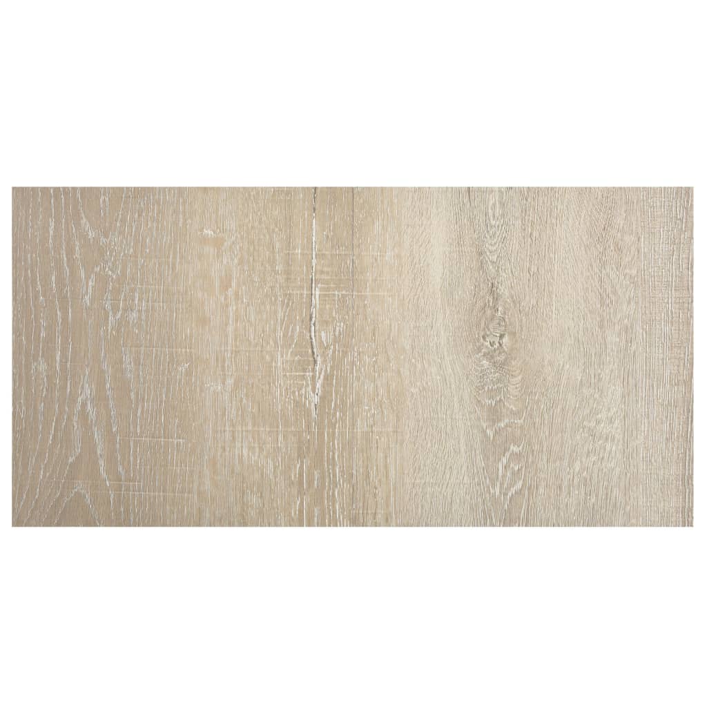 vidaXL Plăci de pardoseală autoadezive, 55 buc., bej, PVC, 5,11 m² vidaXL Plăci de pardoseală autoadezive, 55 buc., bej, PVC, 5,11 m²