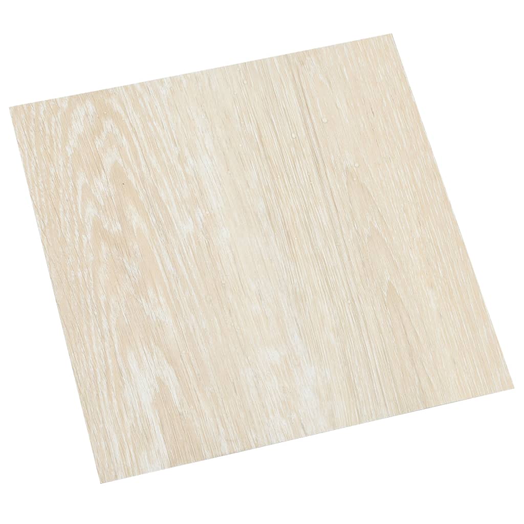 vidaXL Plăci de pardoseală autoadezive, 55 buc., bej, PVC, 5,11 m² vidaXL Plăci de pardoseală autoadezive, 55 buc., bej, PVC, 5,11 m²