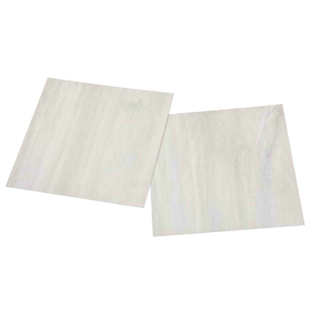 vidaXL Plăci de pardoseală autoadezive, 55 buc., crem, 5,11 m² PVC vidaXL Plăci de pardoseală autoadezive, 55 buc., crem, 5,11 m² PVC