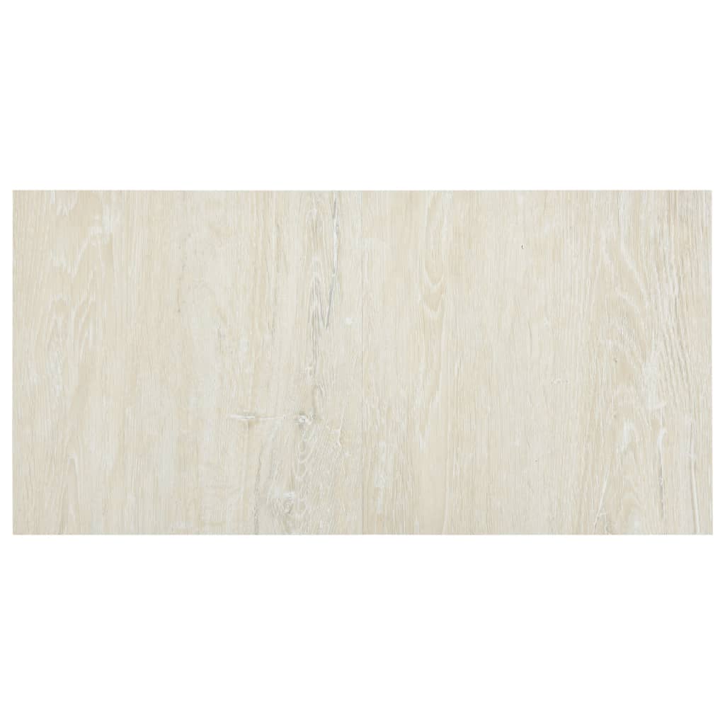 vidaXL Plăci de pardoseală autoadezive, 55 buc., crem, 5,11 m², PVC vidaXL Plăci de pardoseală autoadezive, 55 buc., crem, 5,11 m², PVC