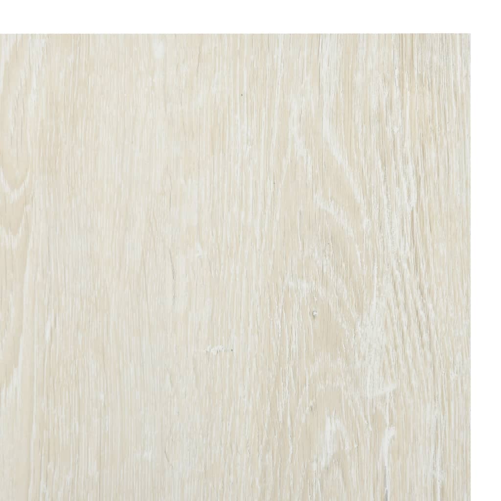 vidaXL Plăci de pardoseală autoadezive, 55 buc., crem, 5,11 m², PVC vidaXL Plăci de pardoseală autoadezive, 55 buc., crem, 5,11 m², PVC