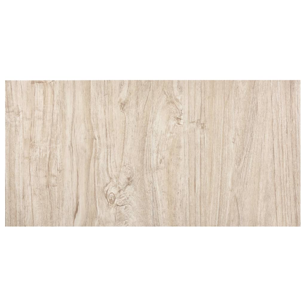 vidaXL Plăci de pardoseală autoadezive 55 buc. maro deschis PVC 5,11m² vidaXL Plăci de pardoseală autoadezive 55 buc. maro deschis PVC 5,11m²
