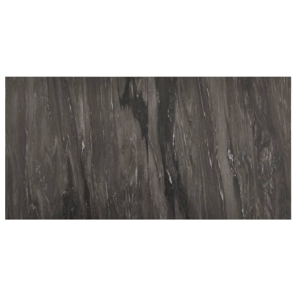 vidaXL Plăci de pardoseală autoadezive 55 buc. gri închis PVC 5,11 m² vidaXL Plăci de pardoseală autoadezive 55 buc. gri închis PVC 5,11 m²