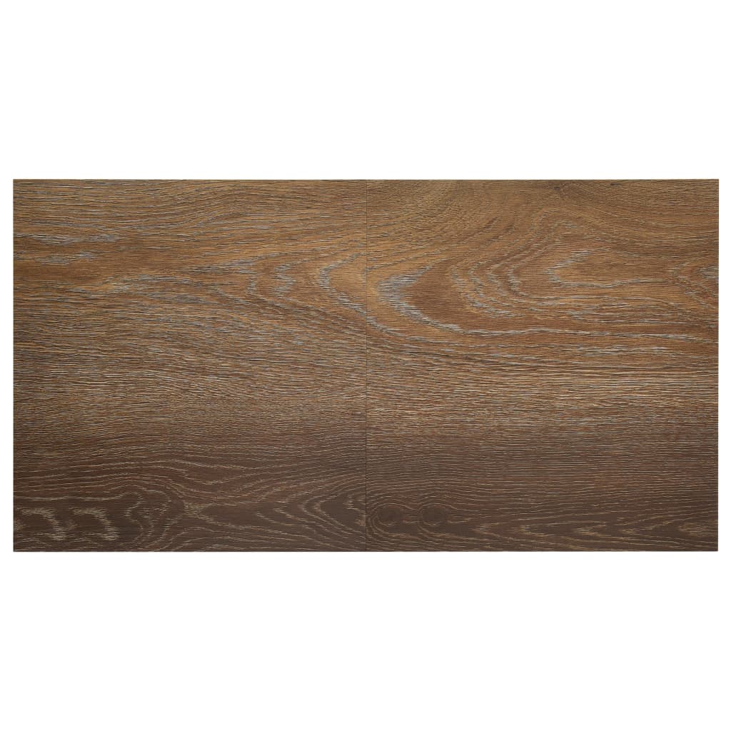 vidaXL Plăci de pardoseală autoadezive, 55 buc., maro, PVC, 5,11 m²