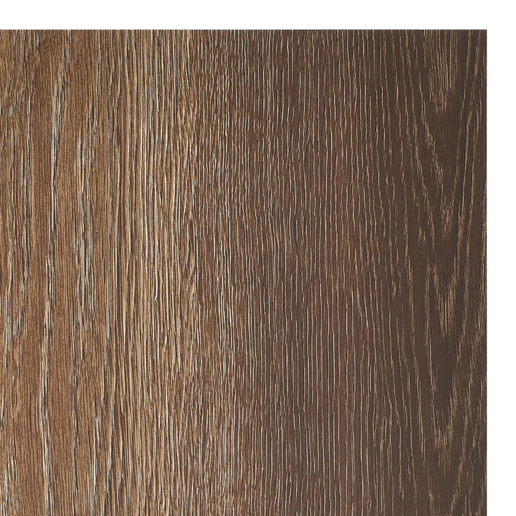 vidaXL Plăci de pardoseală autoadezive, 55 buc., maro, PVC, 5,11 m²