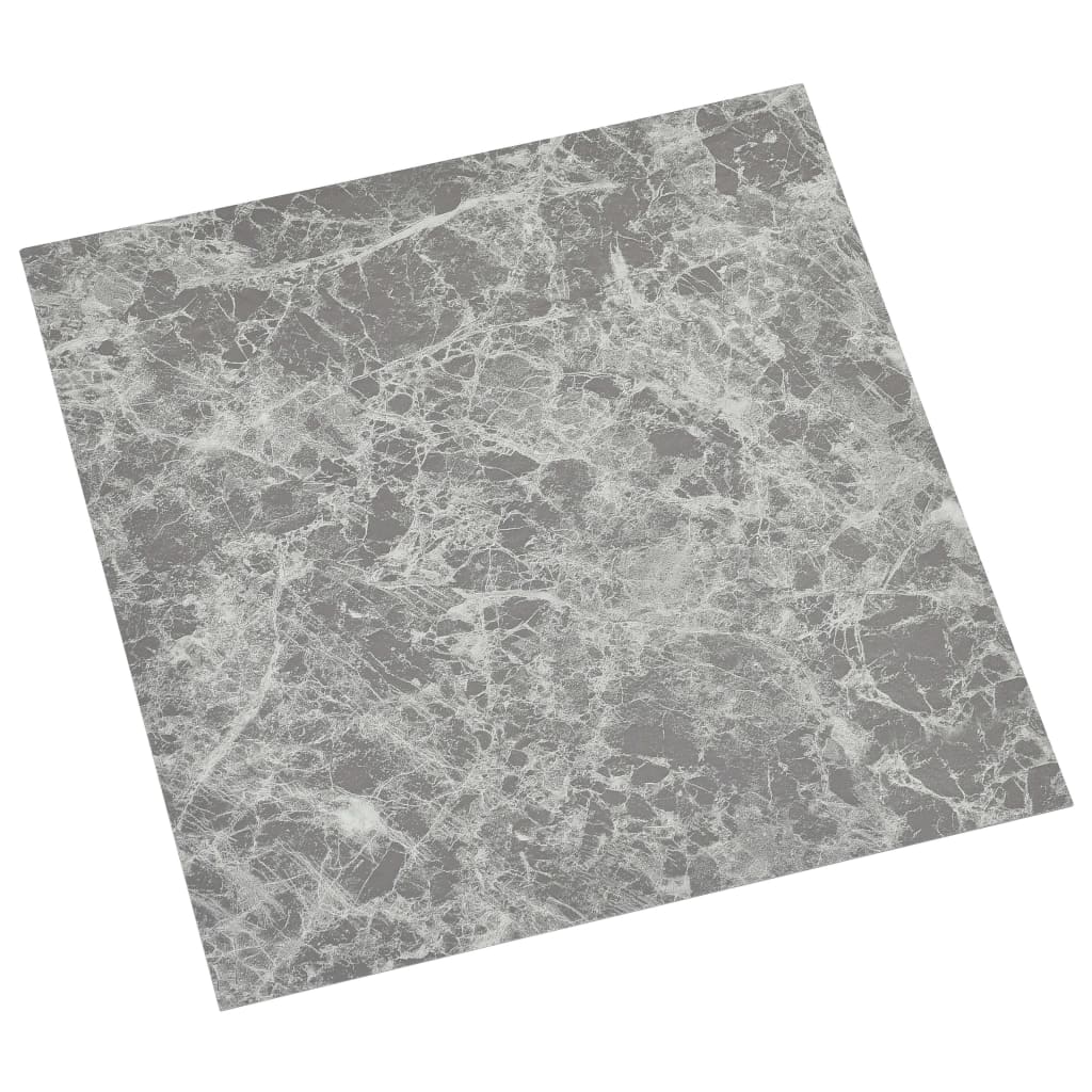 vidaXL Plăci pardoseală autoadezive, 55 buc., gri beton, 5,11 m², PVC