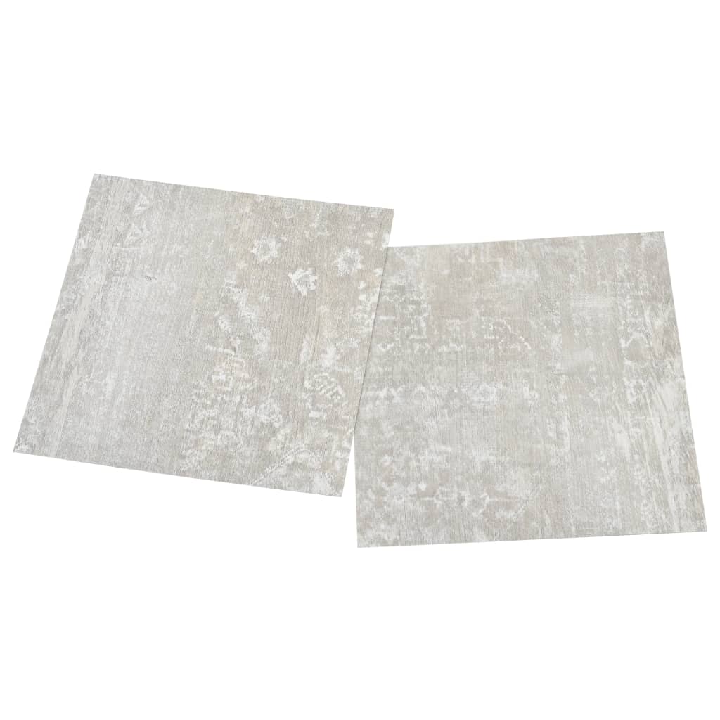vidaXL Plăci pardoseală autoadezive 55 buc. gri deschis PVC 5,11 m² vidaXL Plăci pardoseală autoadezive 55 buc. gri deschis PVC 5,11 m²