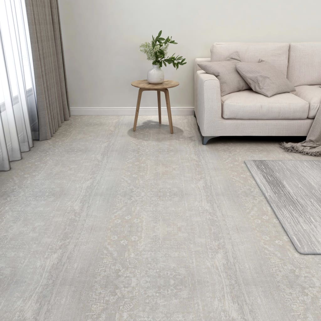 vidaXL Plăci pardoseală autoadezive 55 buc. gri deschis PVC 5,11 m² vidaXL Plăci pardoseală autoadezive 55 buc. gri deschis PVC 5,11 m²