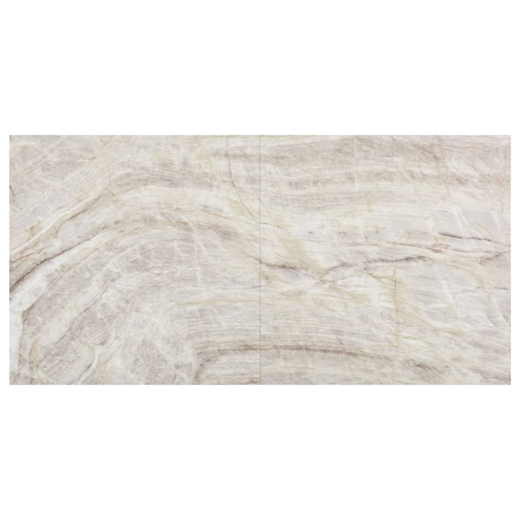 vidaXL Plăci de pardoseală autoadezive, 55 buc., bej, PVC, 5,11 m² vidaXL Plăci de pardoseală autoadezive, 55 buc., bej, PVC, 5,11 m²