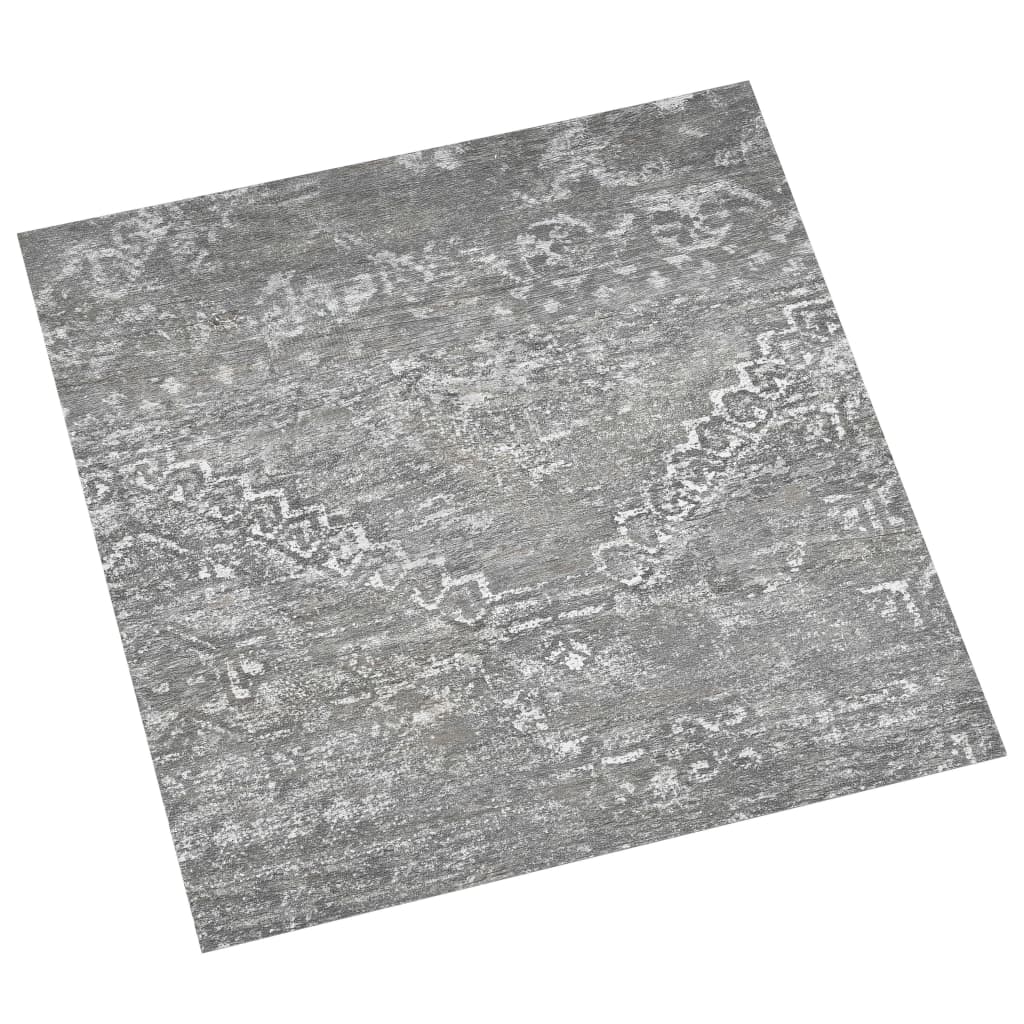 vidaXL Plăci pardoseală autoadezive, 55 buc., gri beton, 5,11 m², PVC