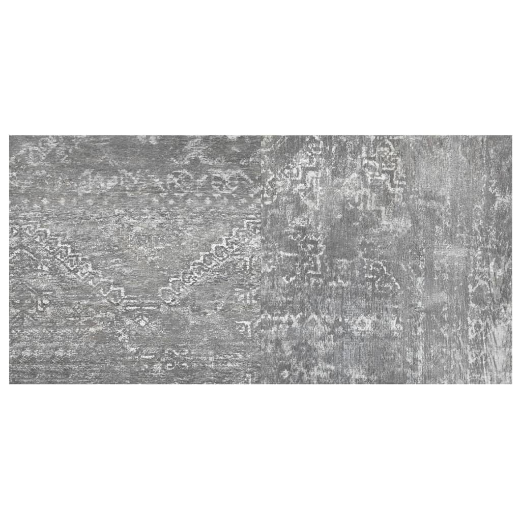 vidaXL Plăci pardoseală autoadezive, 55 buc., gri beton, 5,11 m², PVC