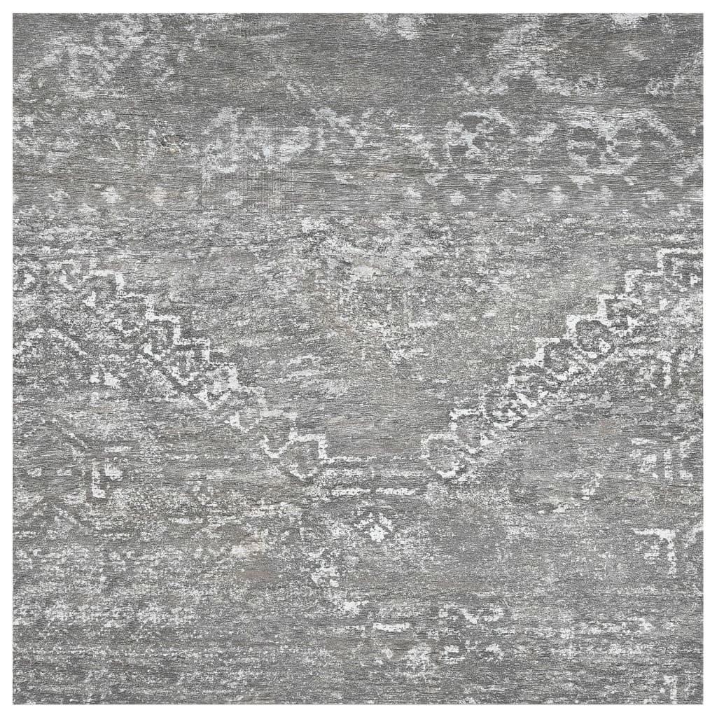 vidaXL Plăci pardoseală autoadezive, 55 buc., gri beton, 5,11 m², PVC
