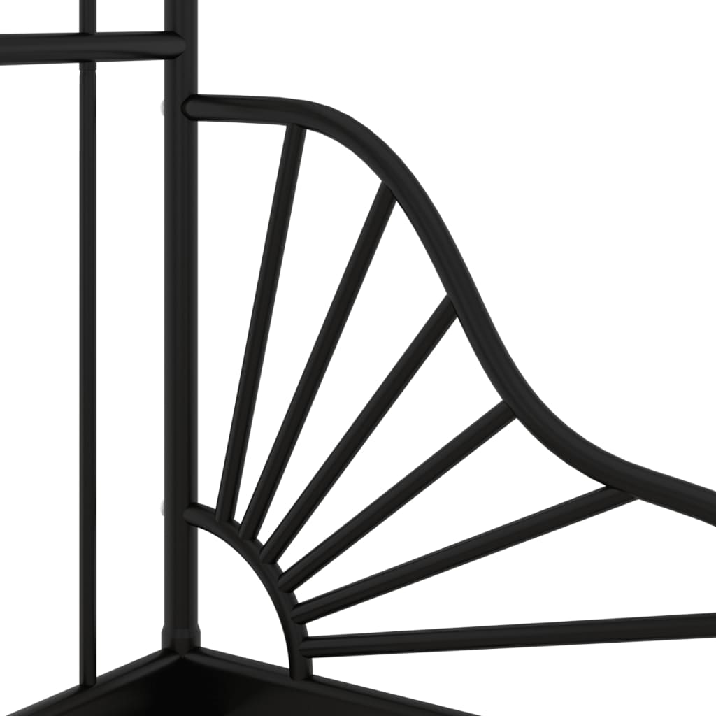 vidaXL Cadru de pat extensibil, negru, 80x130/200 cm, metal vidaXL Cadru de pat extensibil, negru, 80x130/200 cm, metal