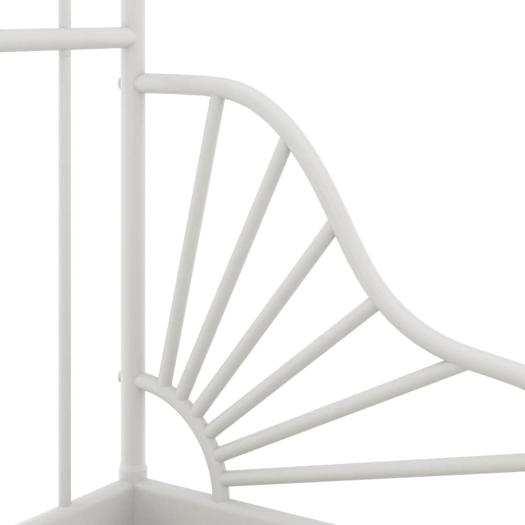 vidaXL Cadru de pat extensibil, gri, 80x130/200 cm, metal vidaXL Cadru de pat extensibil, gri, 80x130/200 cm, metal
