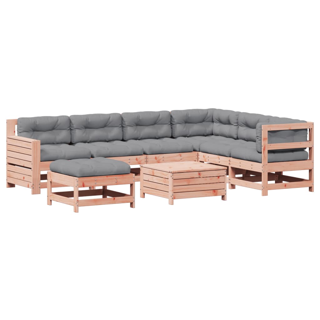 vidaXL Set mobilier de grădină cu perne, 8 piese, lemn masiv douglas vidaXL Set mobilier de grădină cu perne, 8 piese, lemn masiv douglas
