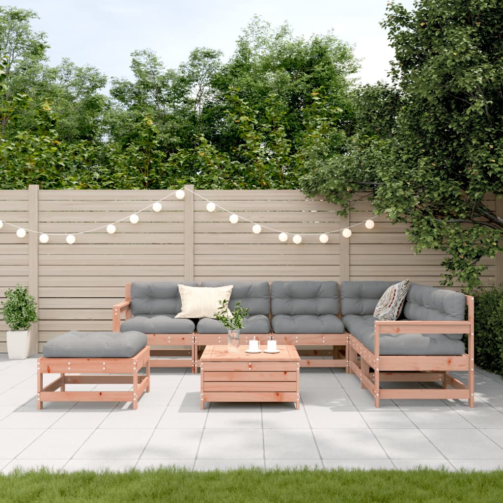 vidaXL Set mobilier de grădină cu perne, 8 piese, lemn masiv douglas vidaXL Set mobilier de grădină cu perne, 8 piese, lemn masiv douglas