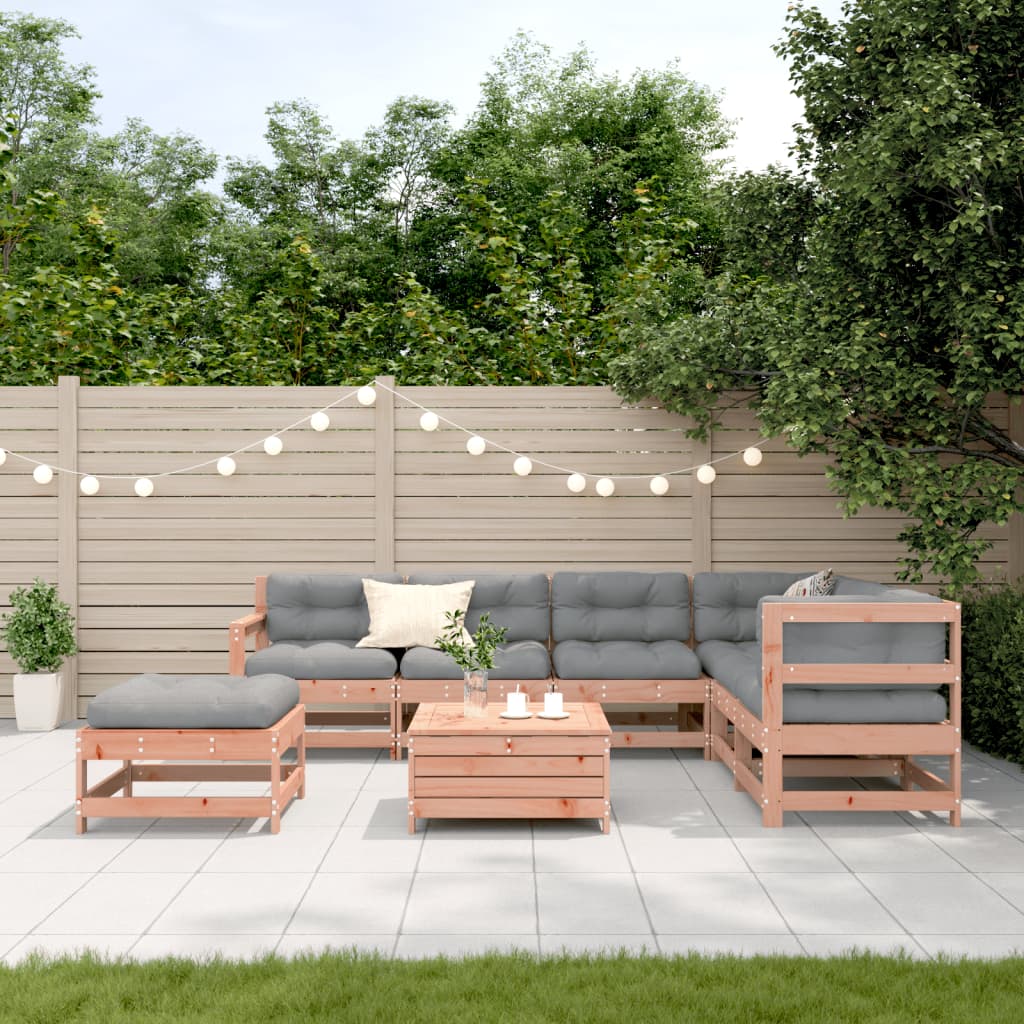 vidaXL Set mobilier de grădină cu perne, 8 piese, lemn masiv douglas vidaXL Set mobilier de grădină cu perne, 8 piese, lemn masiv douglas
