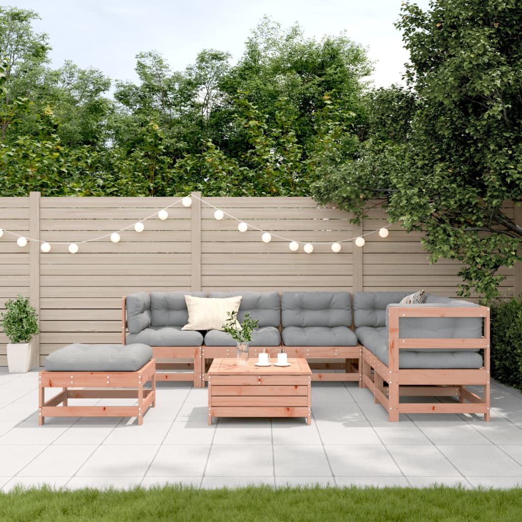 vidaXL Set mobilier de grădină cu perne, 8 piese, lemn masiv douglas vidaXL Set mobilier de grădină cu perne, 8 piese, lemn masiv douglas