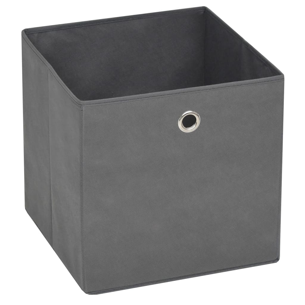 vidaXL Cutii de depozitare, 4 buc., gri, 28x28x28 cm, material nețesut