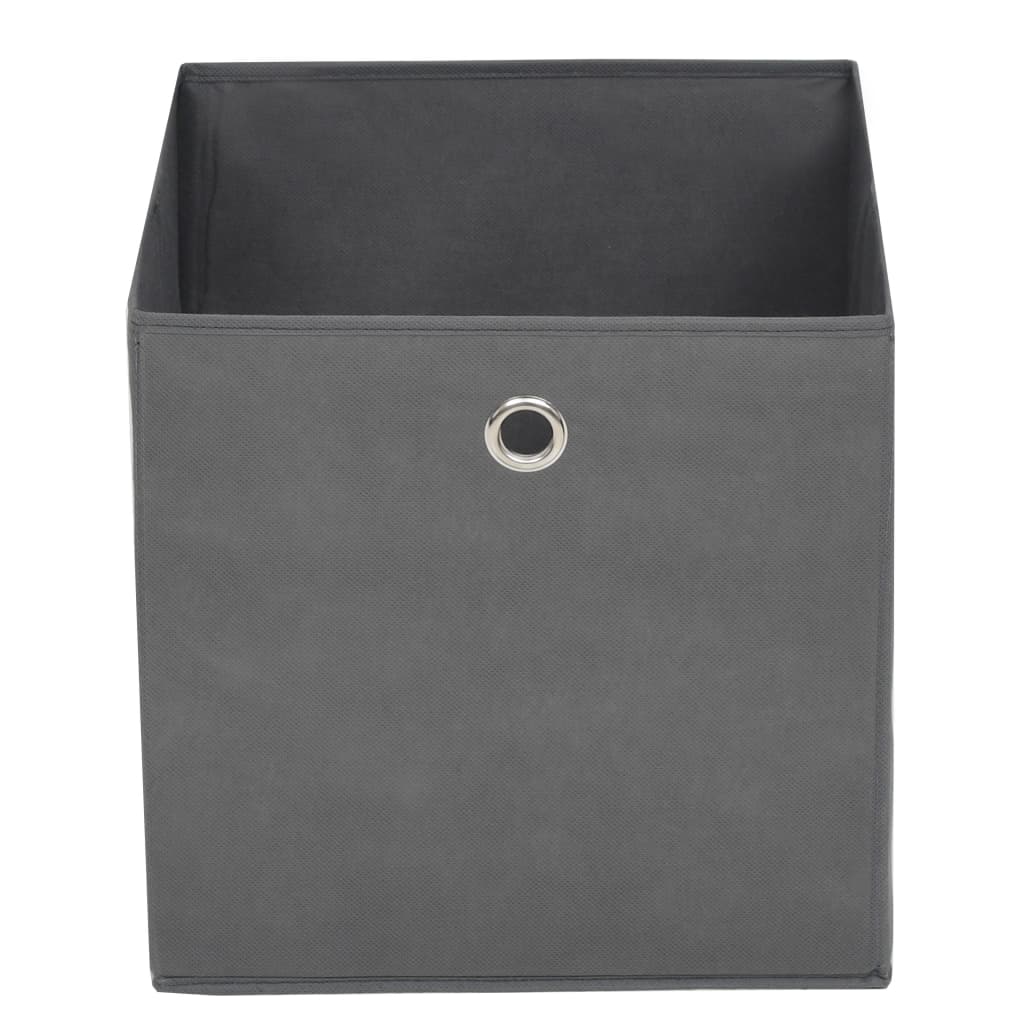 vidaXL Cutii de depozitare, 4 buc., gri, 28x28x28 cm, material nețesut