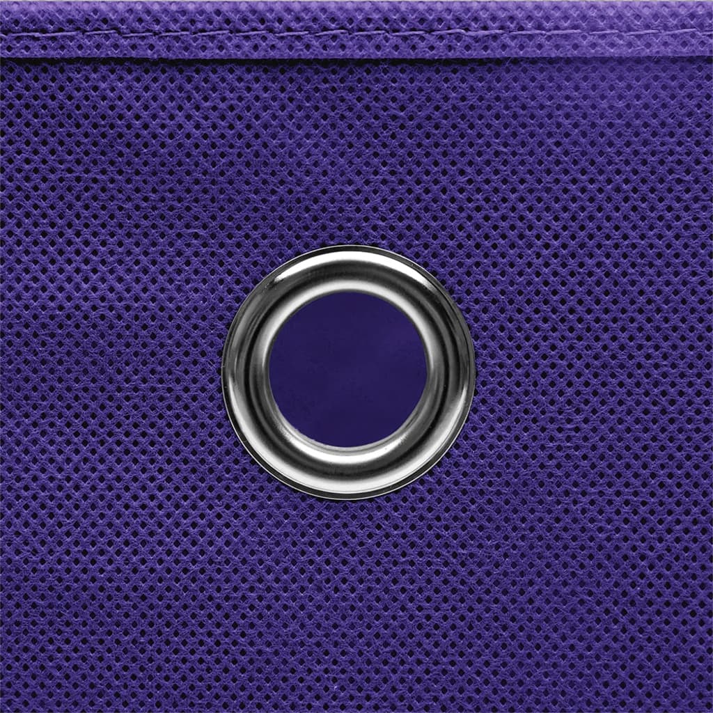vidaXL Cutii de depozitare 4 buc. violet, 28x28x28 cm, textil nețesut vidaXL Cutii de depozitare 4 buc. violet, 28x28x28 cm, textil nețesut