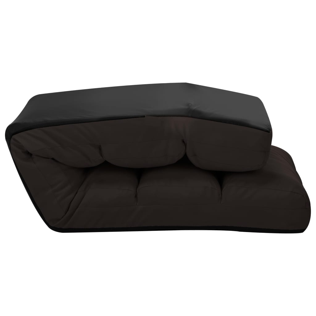 vidaXL Scaun de podea pliabil, maro, piele ecologică vidaXL Scaun de podea pliabil, maro, piele ecologică