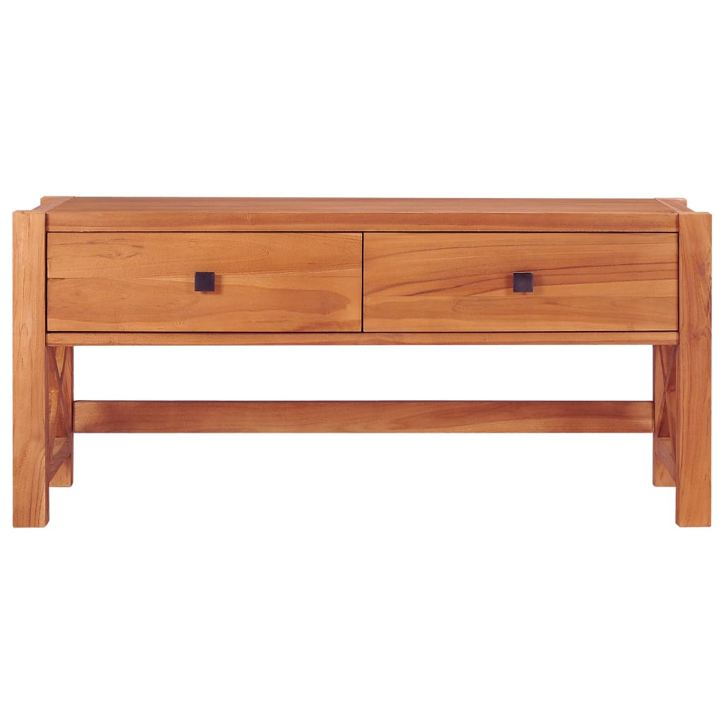 vidaXL Comodă TV, 100x40x45 cm, lemn de tec